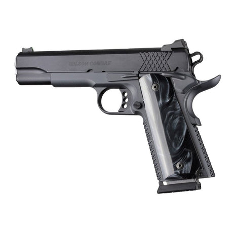 Hogue - Smooth Pearlized Polymer Grip Panels Ambi-Cut Black — view 2