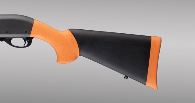 Hogue - OverMolded Shotgun Stock & Forend Kit - Less Lethal Orange