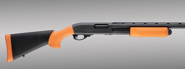 Hogue - OverMolded Shotgun Stock & Forend Kit - Less Lethal Orange