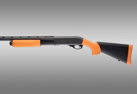 Hogue - OverMolded Shotgun Stock & Forend Kit - Less Lethal Orange