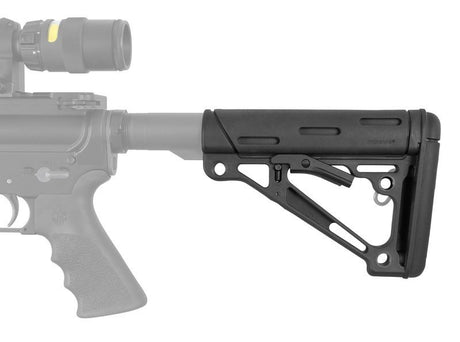 Hogue - OverMolded Collapsible Buttstock for AR-15 - Black