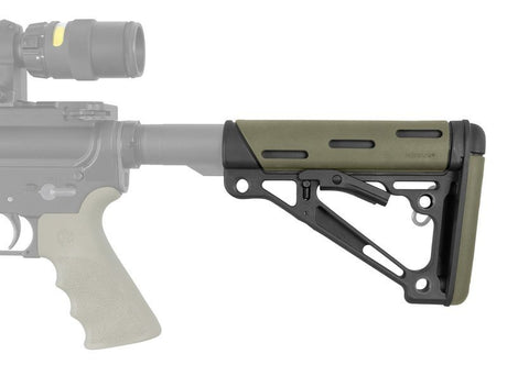 Hogue - OverMolded Collapsible Buttstock for AR-15 - OD Green