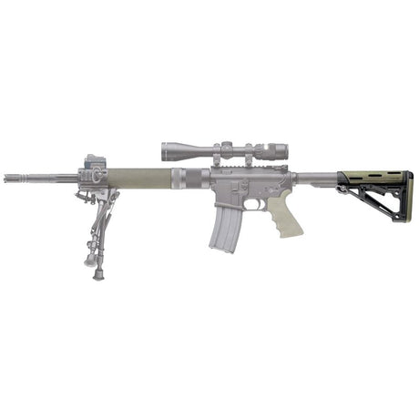 Hogue - OverMolded Collapsible Buttstock for AR-15 - OD Green — view 4