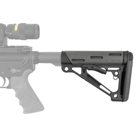 Hogue - OverMolded Collapsible Buttstock for AR-15 - Slate Grey — view 4