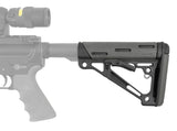 Hogue - OverMolded Collapsible Buttstock for AR-15 - Slate Grey