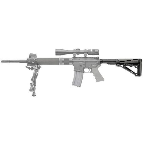 Hogue - OverMolded Collapsible Buttstock for AR-15 - Slate Grey — view 5