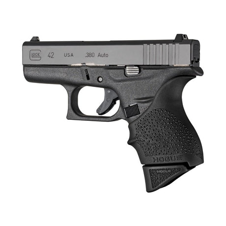 Hogue - OverMolded Rubber Grip Extension Base Pad for GLOCK 42 - Black