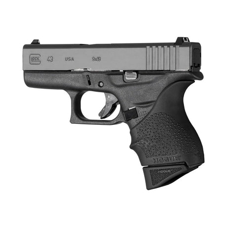 Hogue - OverMolded Rubber Grip Extension Base Pad for GLOCK 43 - Black