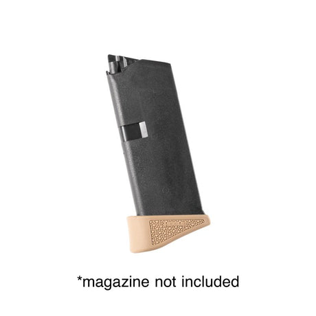Hogue - OverMolded Rubber Grip Extension Base Pad for GLOCK 43 - FDE