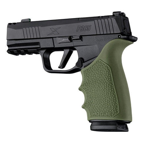 Hogue - HandALL Beavertail Grip Sleeve - OD Green for P365-XMACRO
