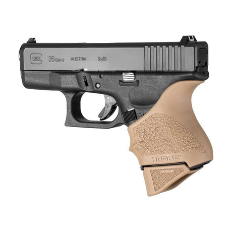 Hogue - OverMolded Rubber Grip Extension Base Pad for GLOCK 26 - FDE