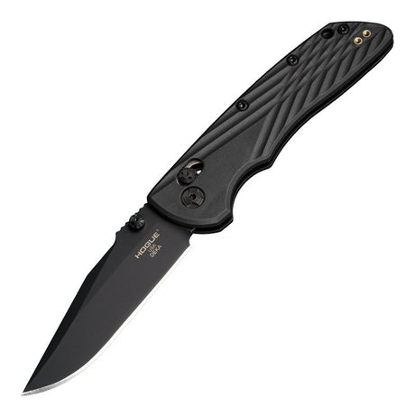 Hogue - Deka Manual Folder 3.25" Clip Point Blade Black Cerakote
