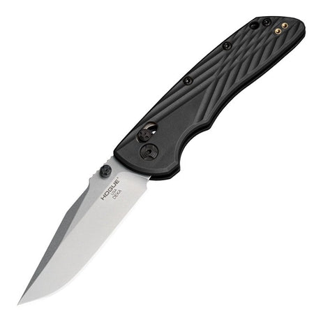 Hogue - Deka Manual Folder 3.25" Clip Point Blade Black