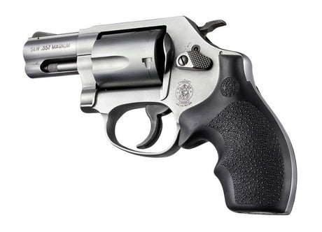 Hogue - OverMolded Rubber Bantam Grip for S&W J-Frame - Black