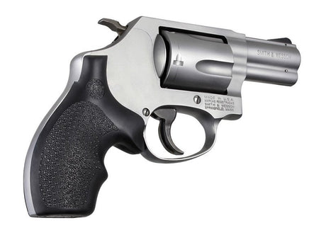 Hogue - OverMolded Rubber Bantam Grip for S&W J-Frame - Black
