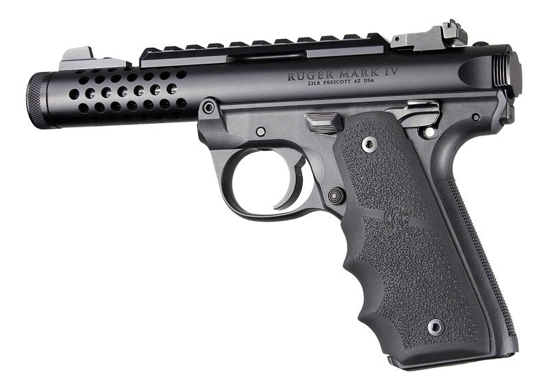 Hogue - OverMolded Rubber Grip with Finger Grooves for Ruger MK IV