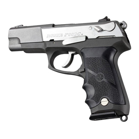 Hogue - Rubber Grip with Finger Grooves for Ruger P85/P91 - Black — view 2