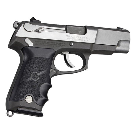 Hogue - Rubber Grip with Finger Grooves for Ruger P85/P91 - Black — view 3