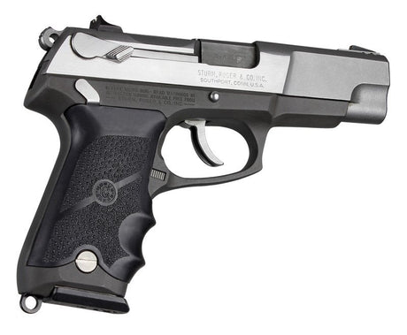 Hogue - Rubber Grip with Finger Grooves for Ruger P85/P91 - Black