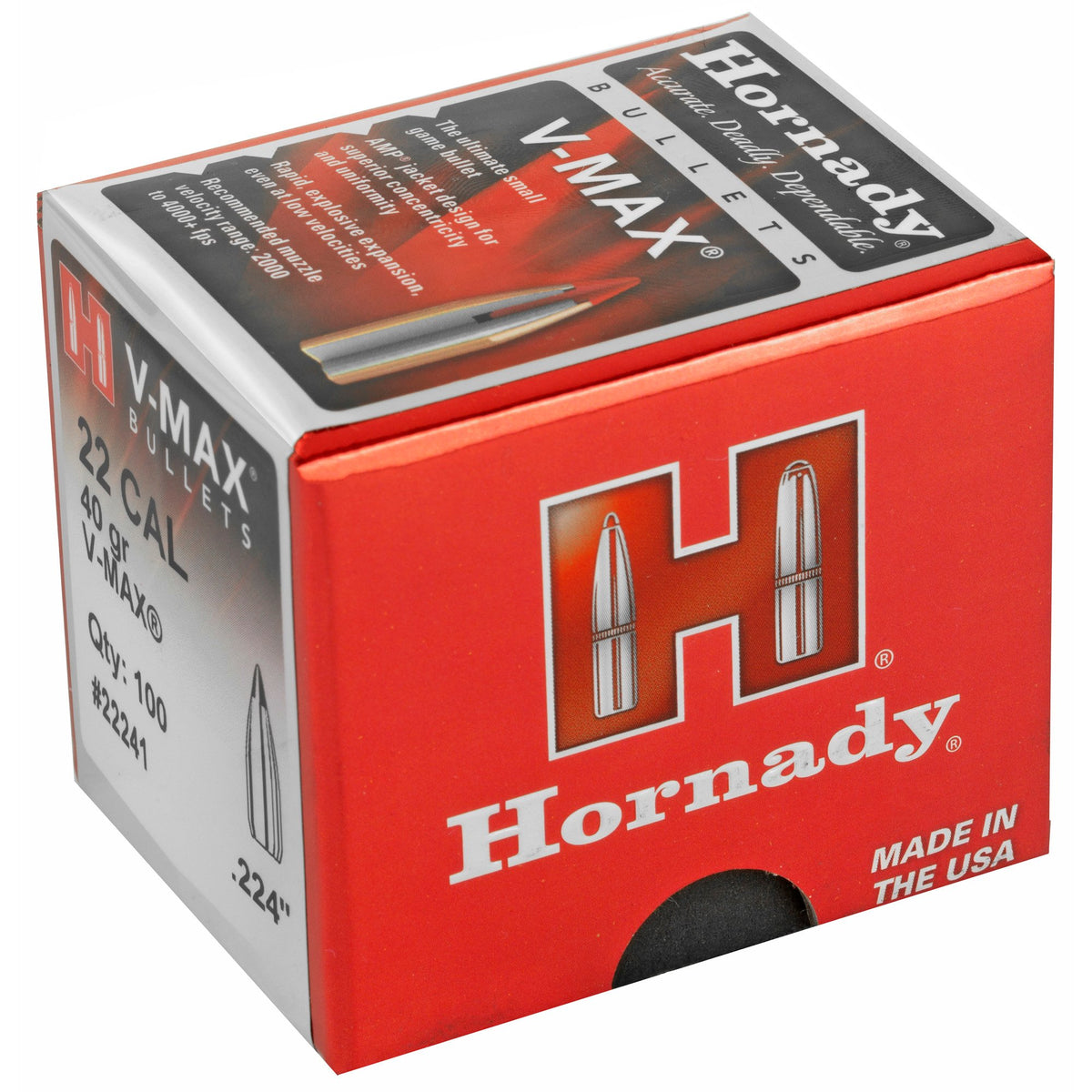 Hornady - 22 Cal .224 40 gr V-MAX Bullets