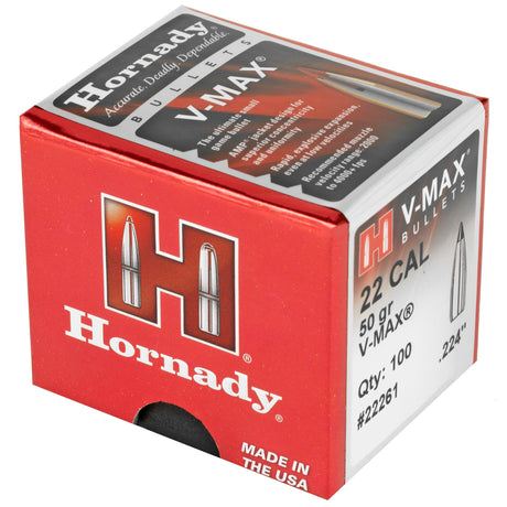Hornady - 22 Cal .224 50 gr V-MAX Bullets
