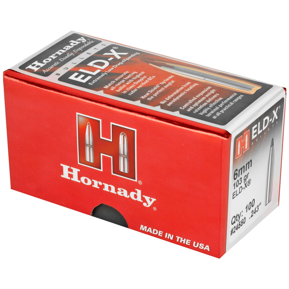 Hornady - 6mm .243 103 gr ELD-X Bullets