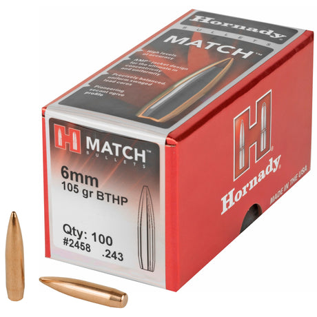 Hornady - 6mm .243 105 gr BTHP Match Bullets