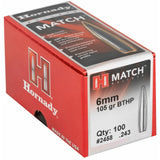 Hornady - 6mm .243 105 gr BTHP Match Bullets