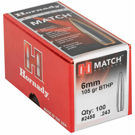 Hornady - 6mm .243 105 gr BTHP Match Bullets