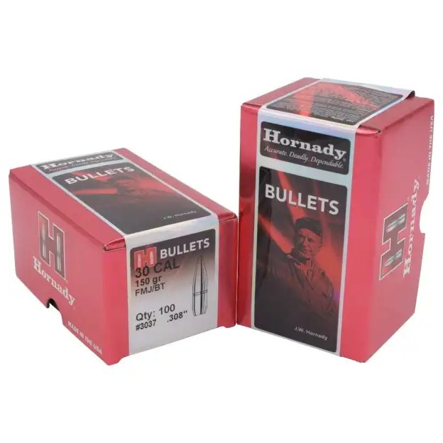 Hornady - 30 Cal .308 150 gr FMJ-BT Bullets