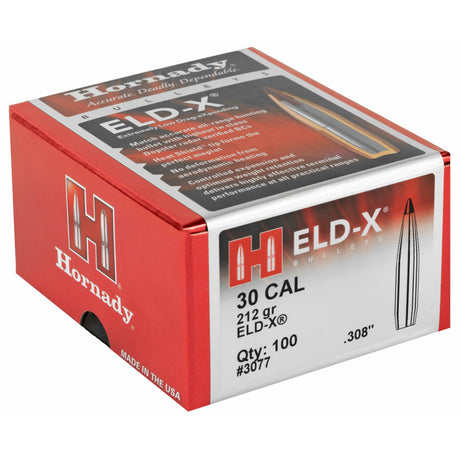 Hornady - 30 Cal .308 212 gr ELD-X Bullets