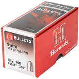 Hornady - 9mm .355 115 gr FMJ RN Bullets