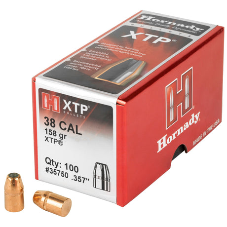 Hornady - 38 Cal .357 158 gr XTP Bullet