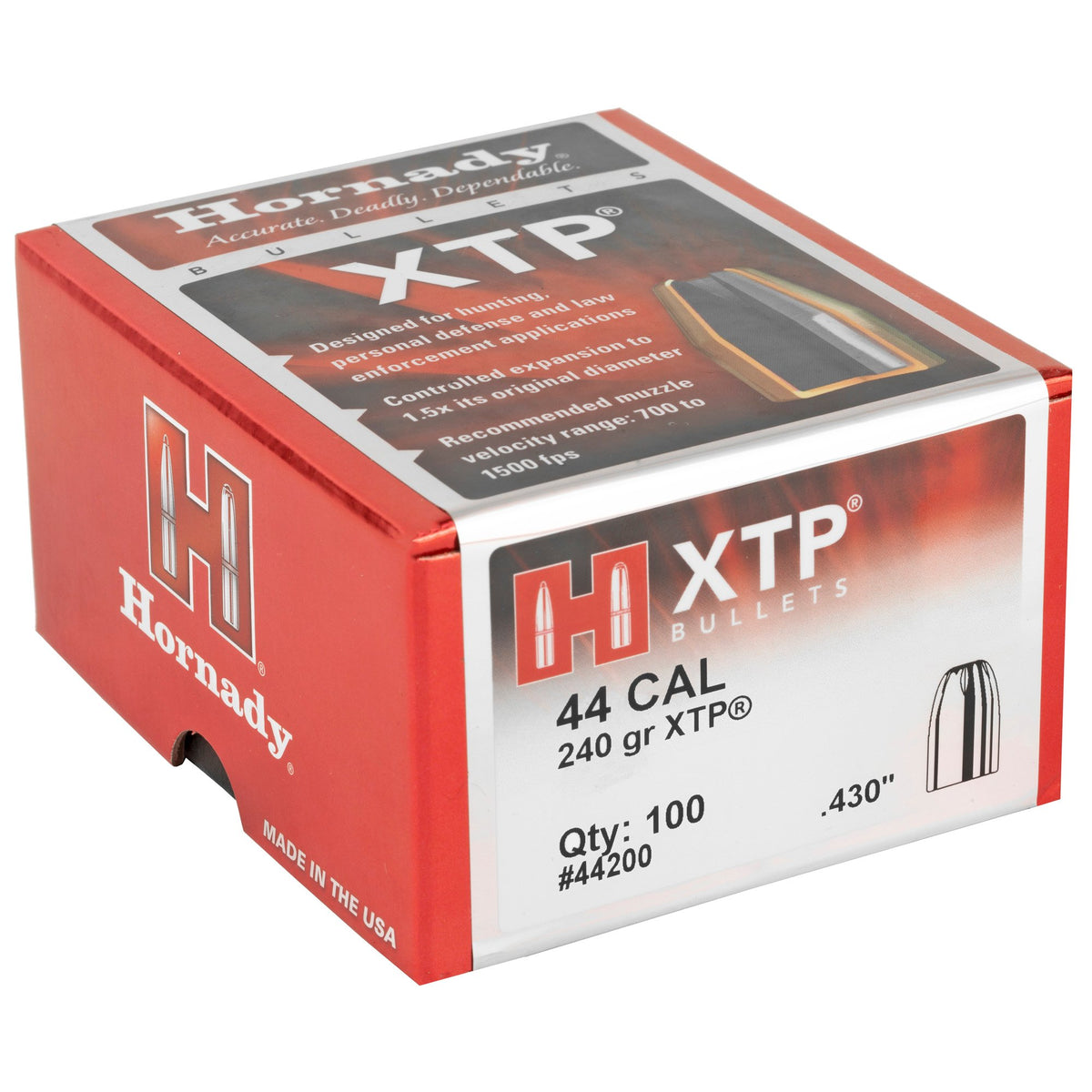 Hornady - 44 Cal .430 240 gr XTP Bullet