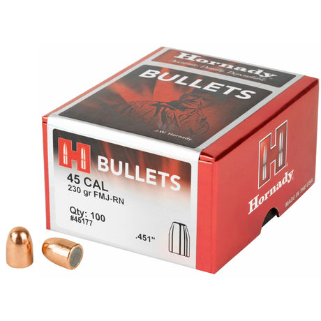 Hornady - 45 Cal .451 230 gr FMJ-RN Bullets