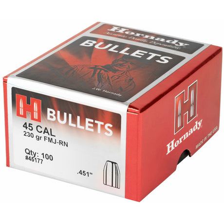 Hornady - 45 Cal .451 230 gr FMJ-RN Bullets