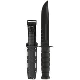 KA-BAR - Full Size Black Knife, Serrated Edge
