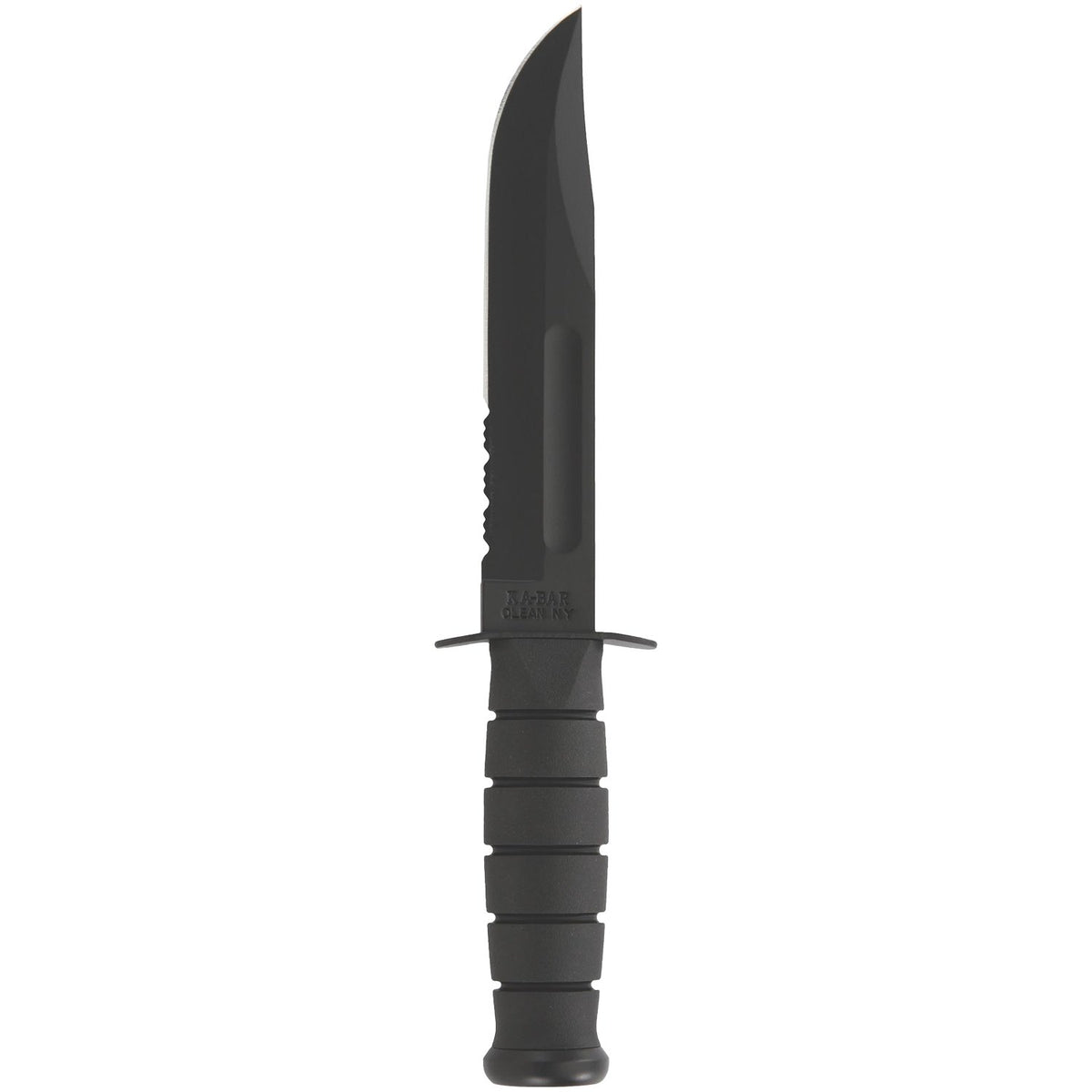 KA-BAR - Full Size Black Knife, Serrated Edge