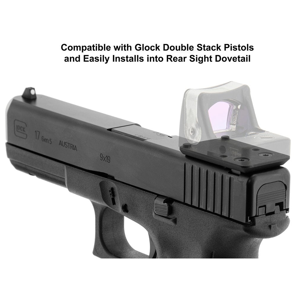 Leapers UTG - Rear Sight Optic Mount for Glock RMR Footprint — view 4