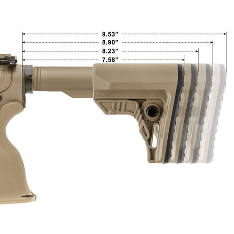 UTG - Pro AR15 Ops Ready S4 Mil-spec Stock Kit, FDE — view 5
