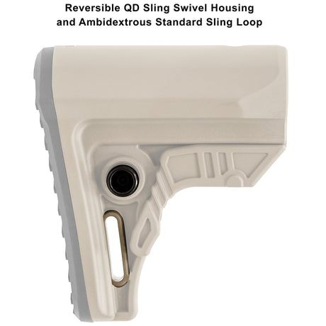 UTG - Pro AR15 Ops Ready S4 Mil-spec Stock Kit, FDE — view 9