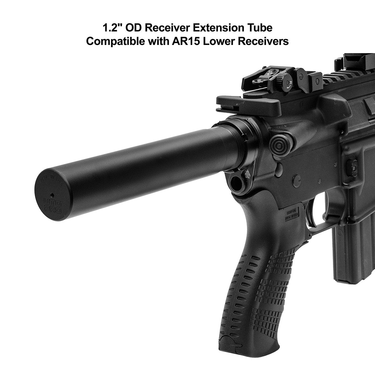 Leapers UTG Pro - AR Pistol Receiver Extension Tube, Black — view 5