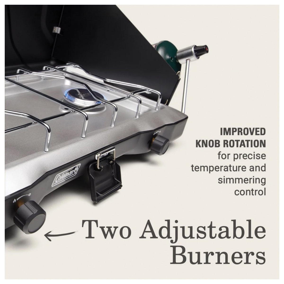 Coleman - PerfectFlow 2-Burner Propane Stove - Black