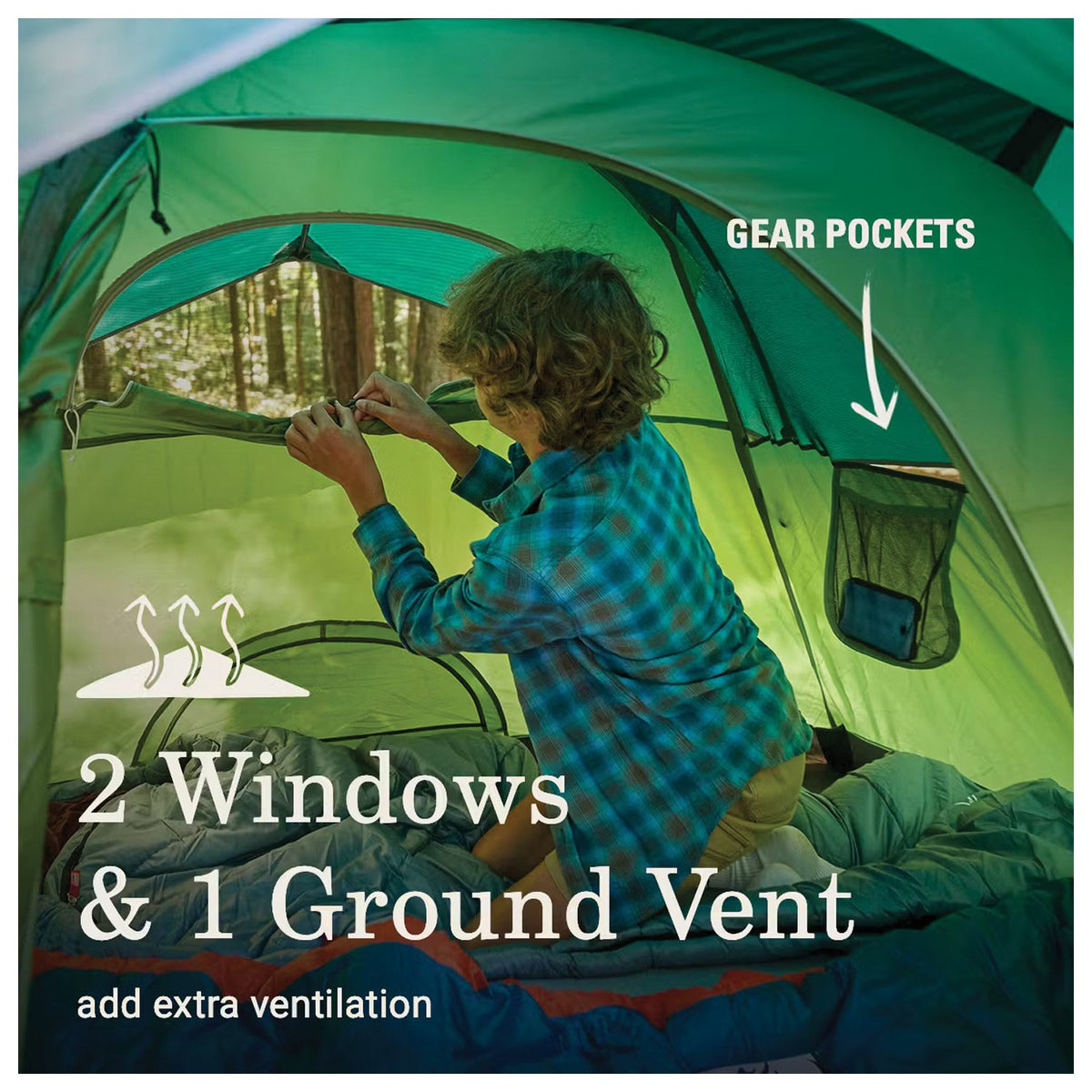 Coleman - Sundome 2-Person Camping Tent - Spruce Green