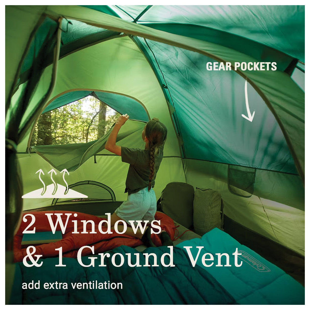 Coleman - Sundome 4-Person Tent in Spruce Green