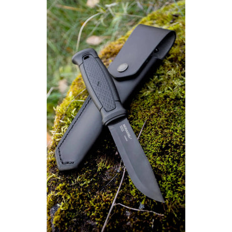 Morakniv - Garberg Black Blade Carbon Steel Knife with Leather Sheath — view 3