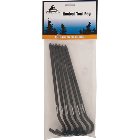 Liberty Mountain - Aluminum Hooked Tent Pegs 7" 6-Pack