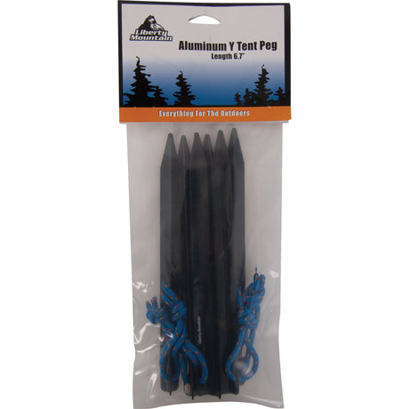 Liberty Mountain - Aluminum Y Tent Peg 6.7" 6-Pack