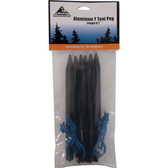 Liberty Mountain - Aluminum Y Tent Peg 6.7" 6-Pack