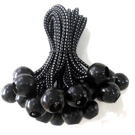 KOTAP - Black Ball Bungee 9" 25-Pack